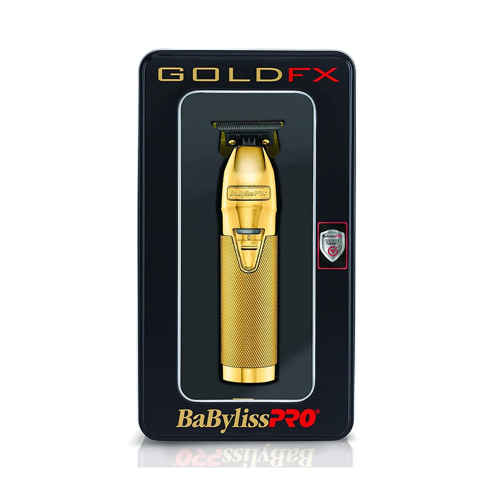 BabyLiss Pro Gold SkeletonFX Trimmer machine-wireless precision cutting machine-Gold Color-FX7870GE-professional hair clippers-DLC titanium blades in T 40mm