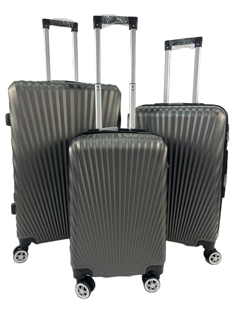 Sevillas-set of 3 travel suitcases Brenes | Semi-rigid ABS with padlock and 8 wheels | Variety of colors | Large suitcase (23Kg), medium (20Kg) and small cabin (10Kg)