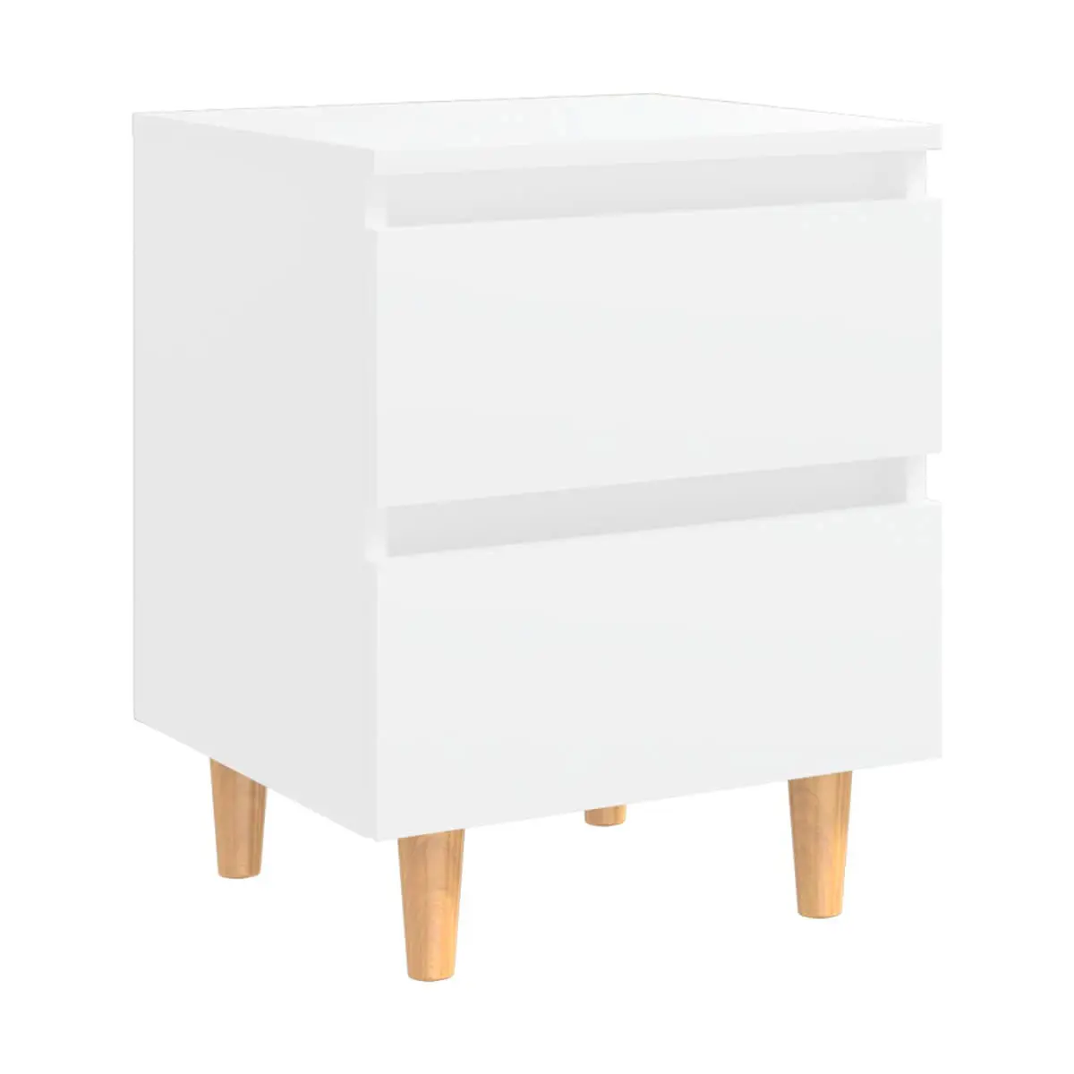 VidaXL Sicilian bedside table 2 drawers White 50x40x35 cm