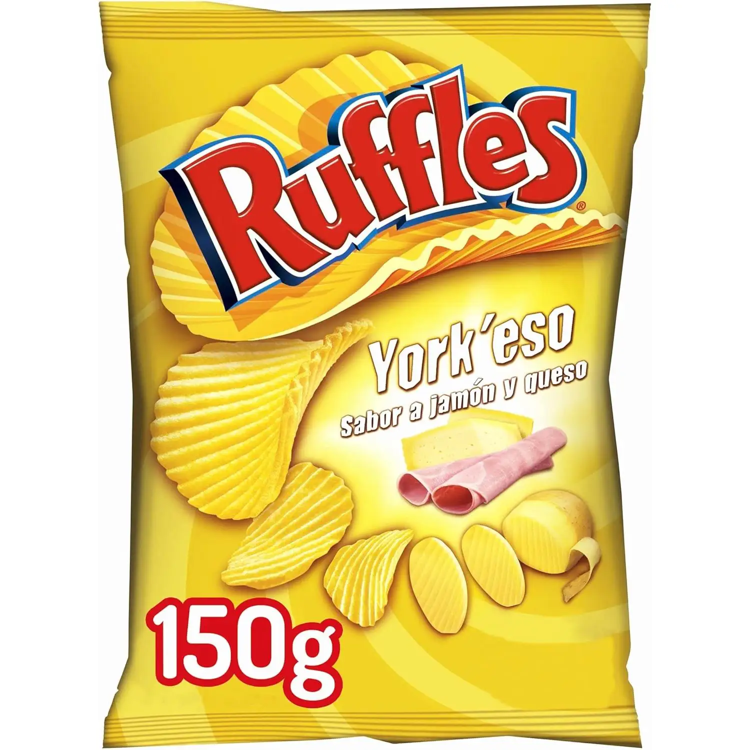 PACK de 12 – Ruffles sabor a york y queso sin gluten 12 x 160g PEPSICO