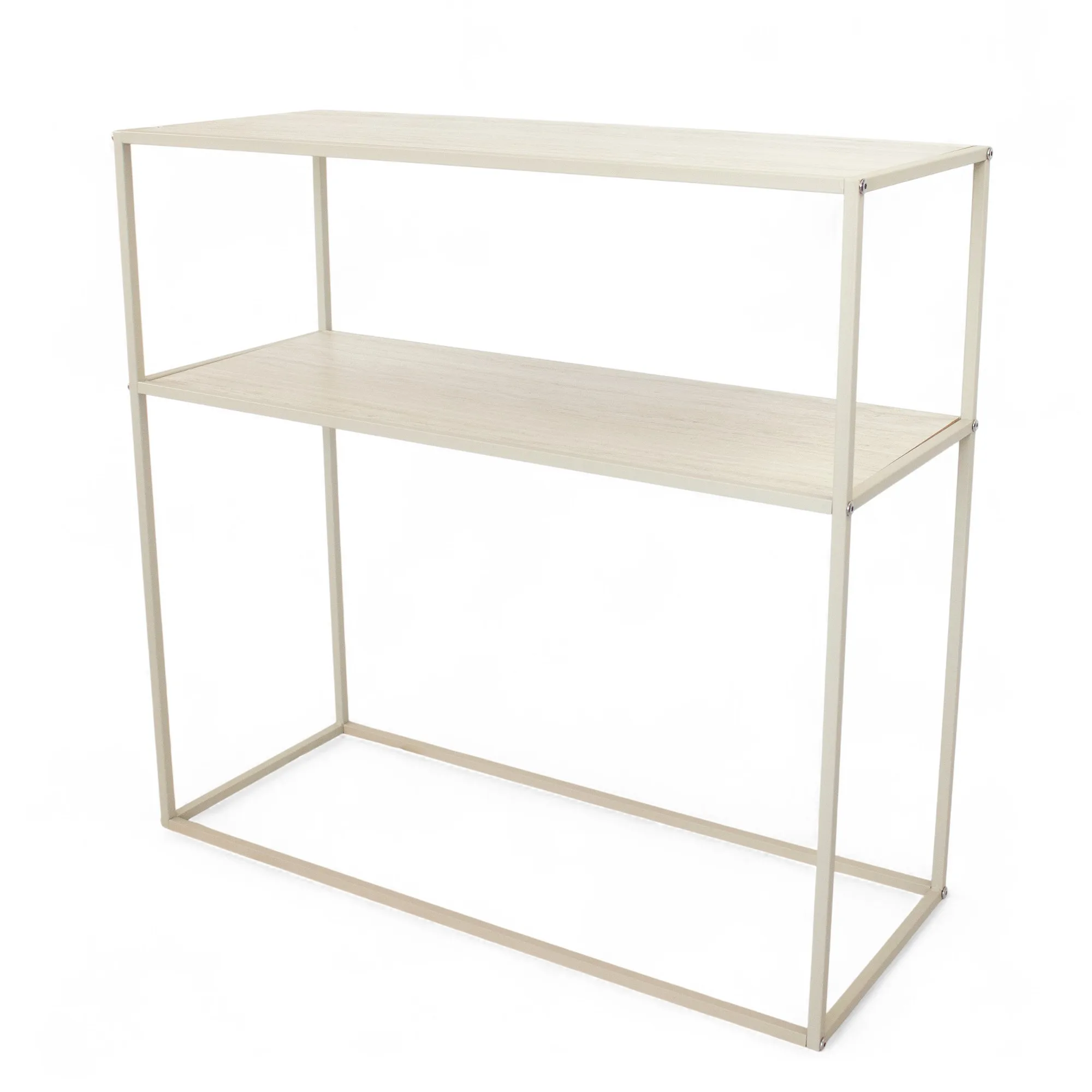 Mueble Recibidor Entrada Estrecho - PINCHO - Consola De Entrada, Mesa Recibidor Moderna, Mueble De Entrada Con Dos Estantes, Consola Estrecha Para Pasillo Y Recibidor Pequeño - 80x30x80 Cm Efecto