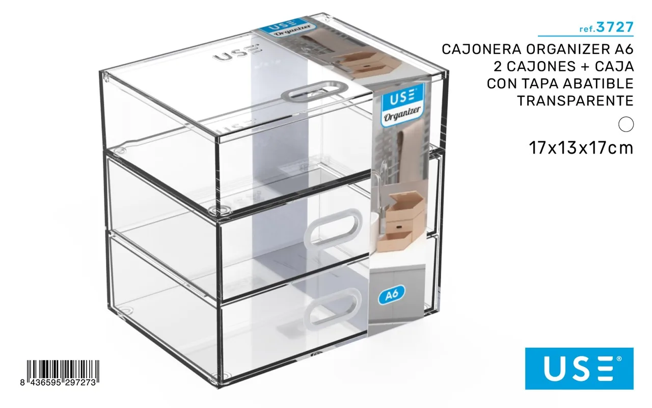 LILI HOME clear methacrylate drawers-a variety of models and sizes offer a modern and practical solution for storing a wide range of items, from cosmetics and jewelry to stationery and accessories. #2