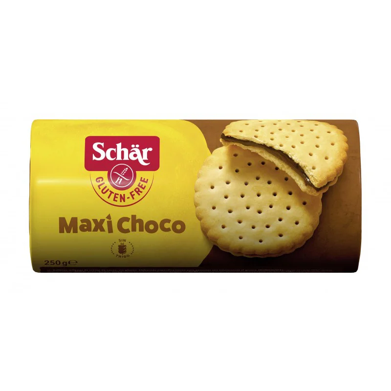 Sorrisi galletas con crema de cacao Schar 250g.