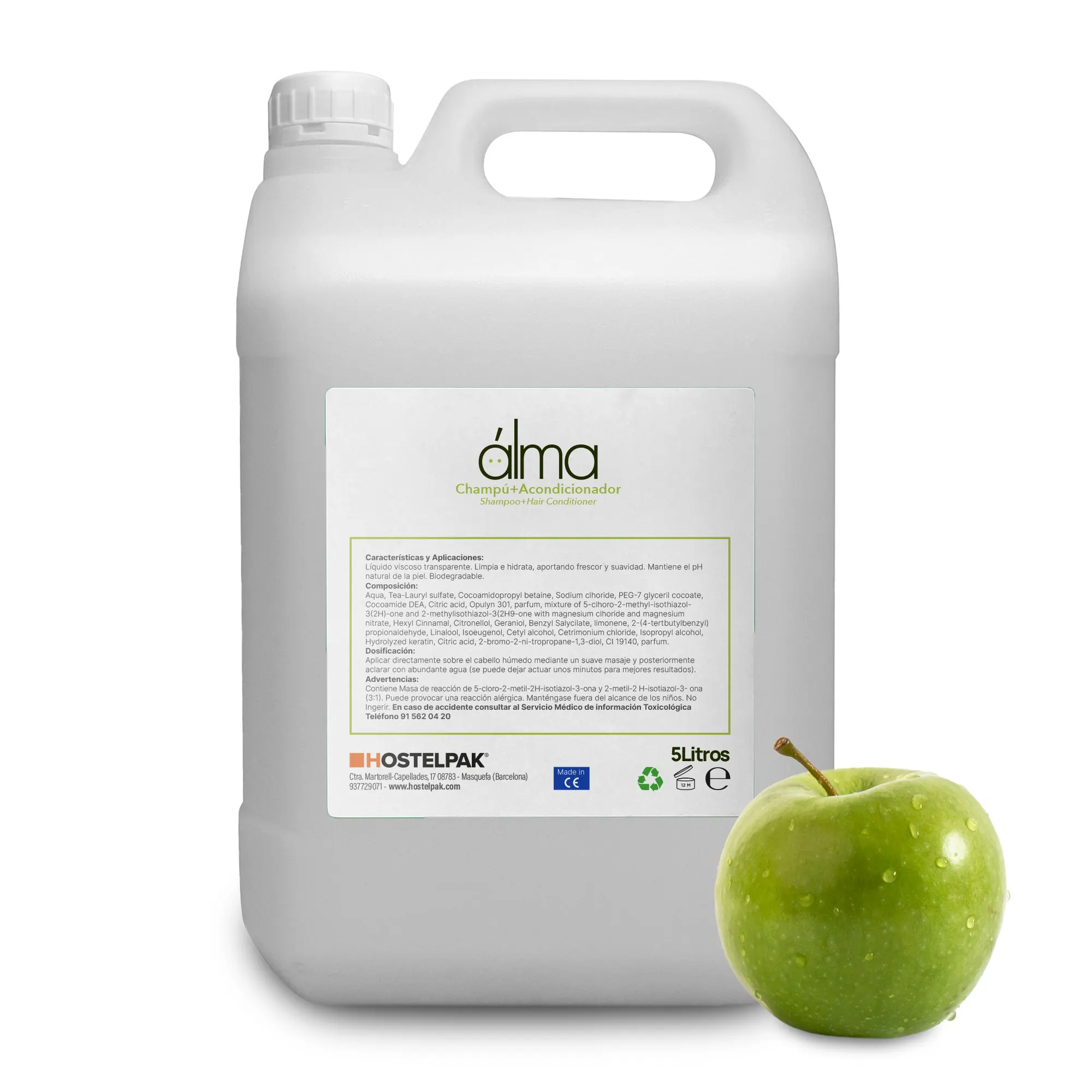 Hostelpak 5 l Champú+Acondicionador Colección Alma Amenities hotel