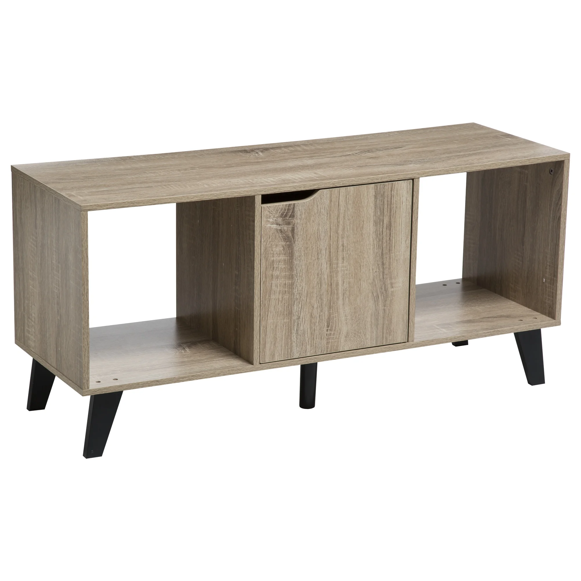 Muebles TV Mix Nature Stand de Calidad en Panel de Partículas, Pino y MDF E2