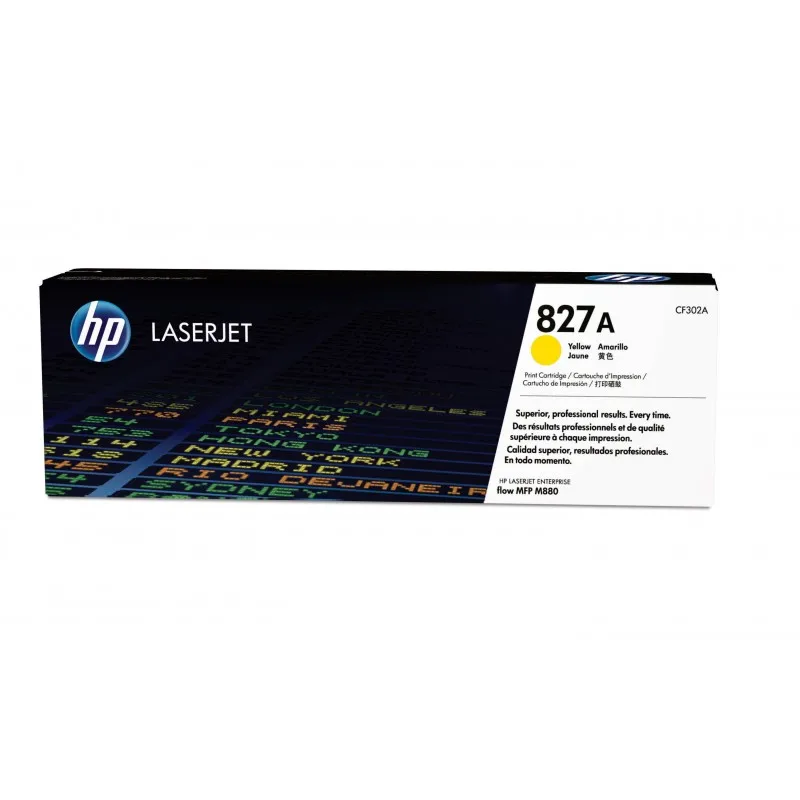 HP - Cartucho de tóner original LaserJet 827A amarillo CF302A