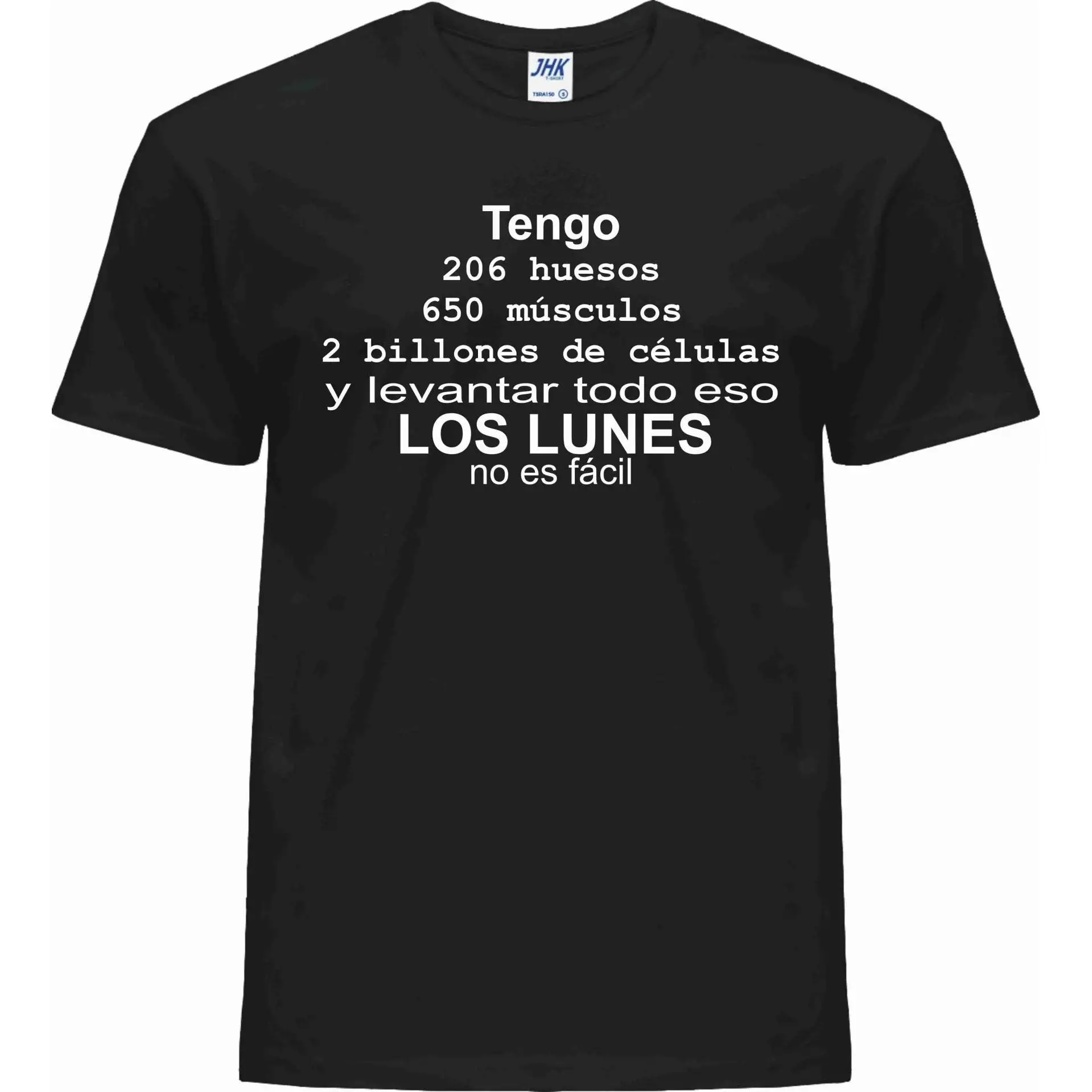 Camiseta Los Lunes - | Algodón | Manga Corta - Tejido tubular, sin costuras laterales. - Punto liso