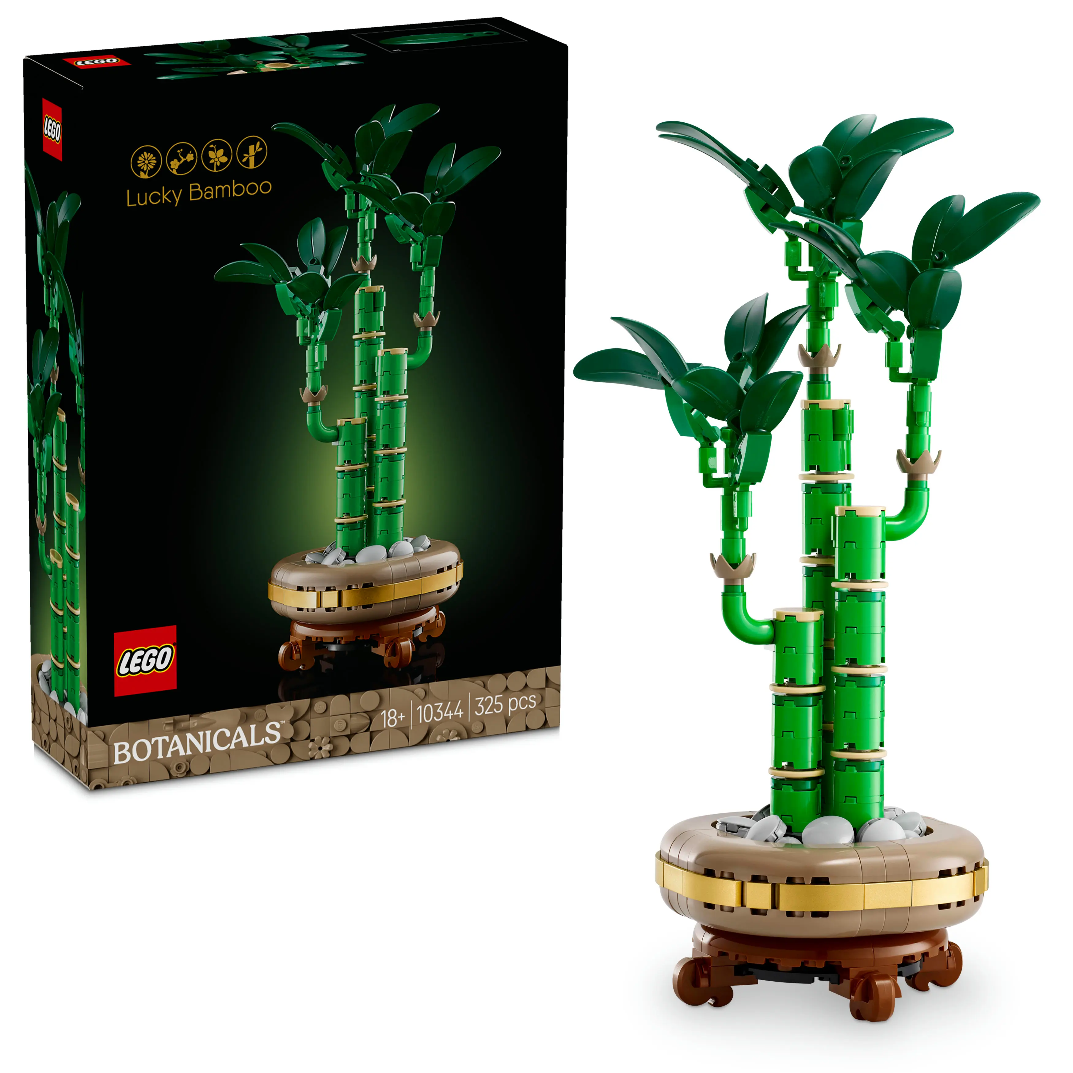 Lego Mujer 10344 Botanical Bambú De La Suerte, Planta Artificial De Interior, Decoración Del Hogar Y Oficina, Maqueta Para Construir Para Adultos, Regalo Para Es, Esposas Y Pareja, Colección Botánica