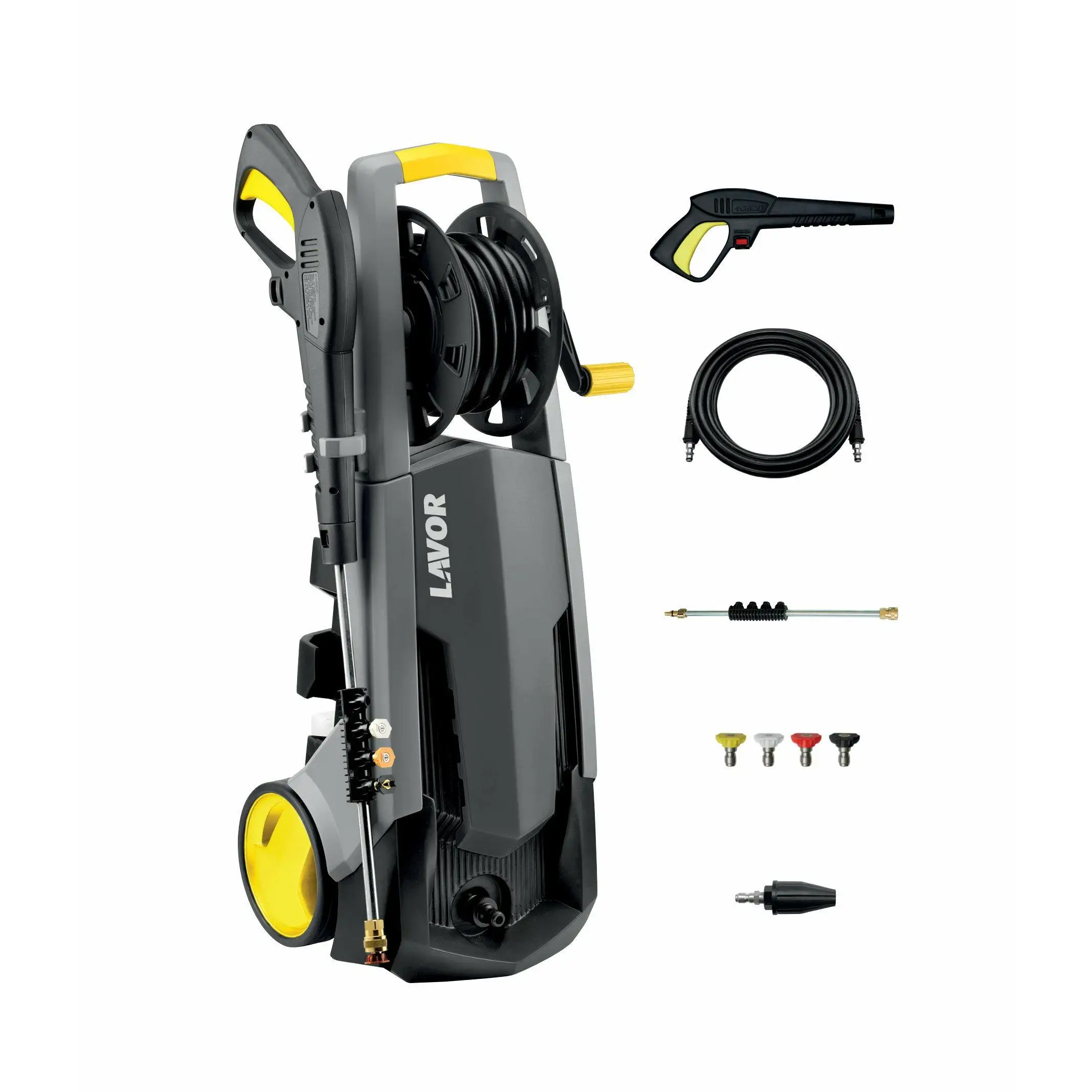Lavor Hidrolimpiadora de agua fría Pascal 20 Plus, 2100 W, 10 litros, 74 Decibeles, Plástico, Gris