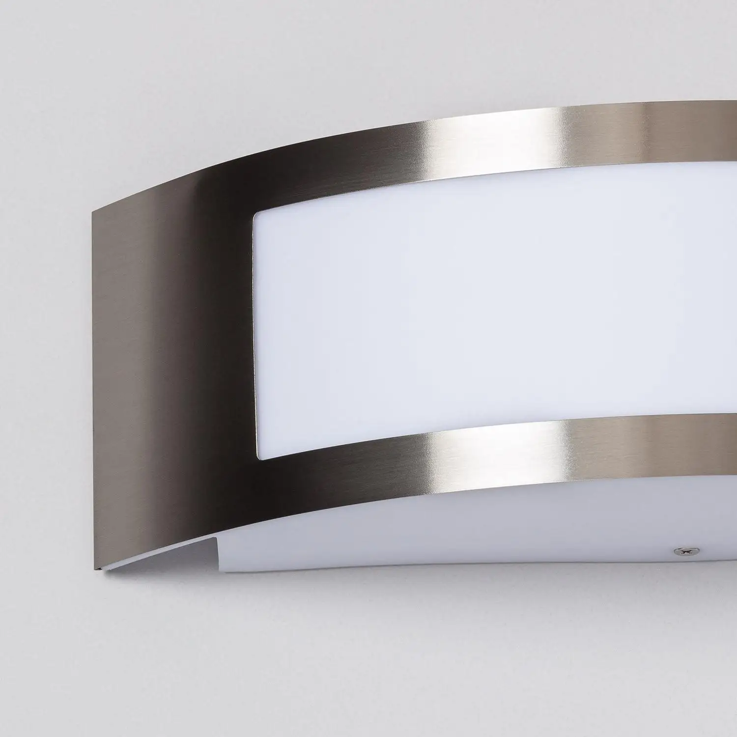 Ledkia Aplique de Pared Exterior de Acero Inoxidable Girig Plateado