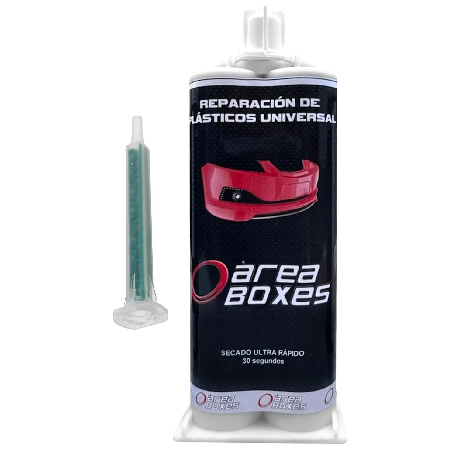 AREABOXES Pegamento Epoxi 2 Componentes – Extrafuerte, Para Plásticos, Uso Industrial y Automoción. (ULTRARAPIDO)