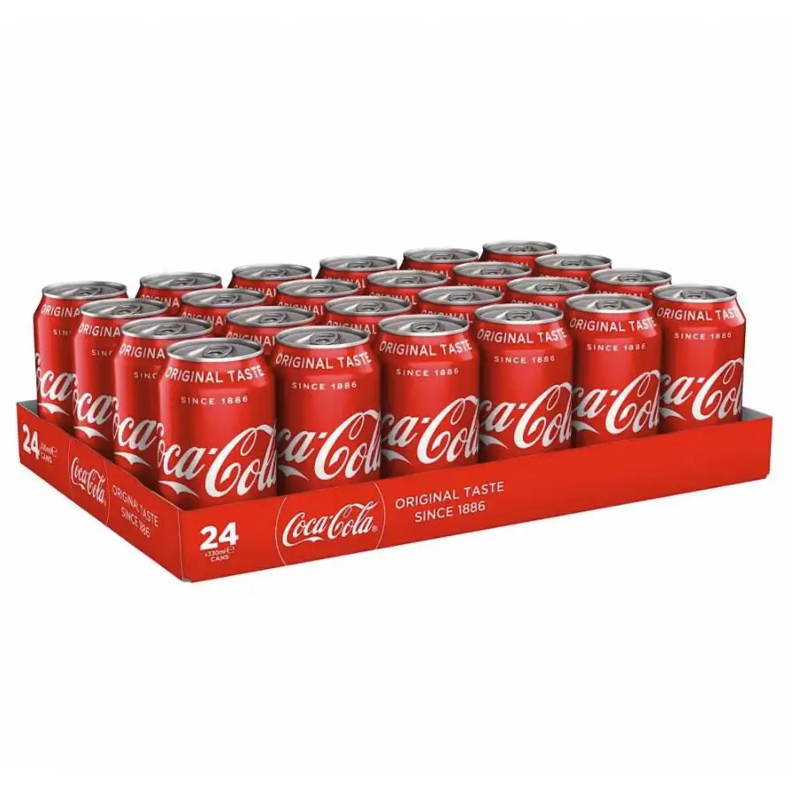 Shipping from Miravia Original Cocacola or Zero Sugar Can 33Cl Box 24U 4Px