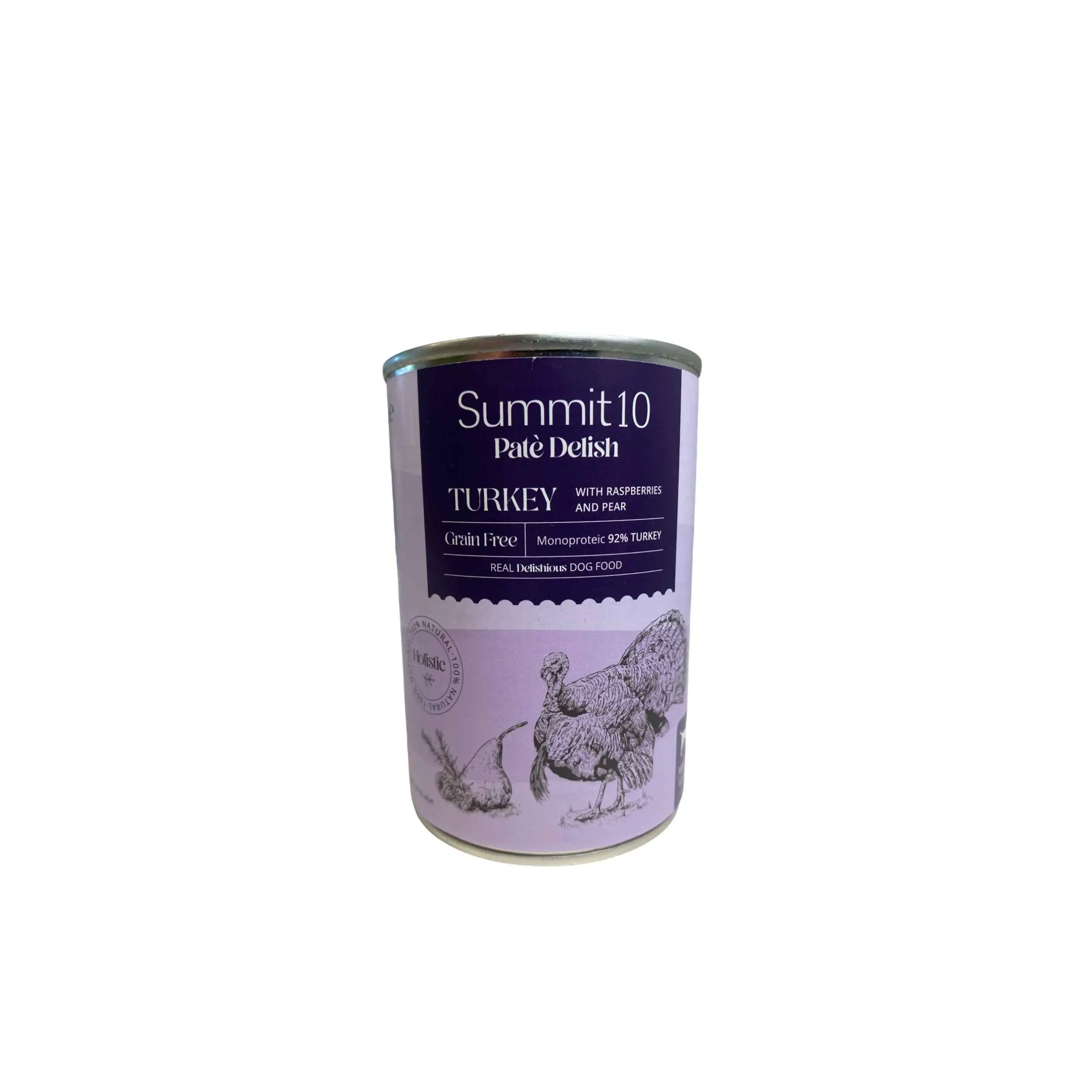Paté para Perros Monoproteico de Pavo Grain Free Lata 400 gr