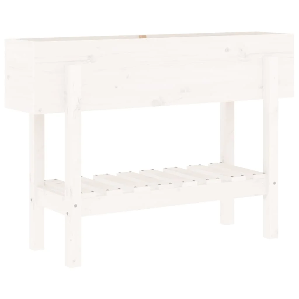 Vidaxl elevated garden arriate solid pine wood 101x30x69cm natural pine color, white pine, gray pine and more - Product Main Image