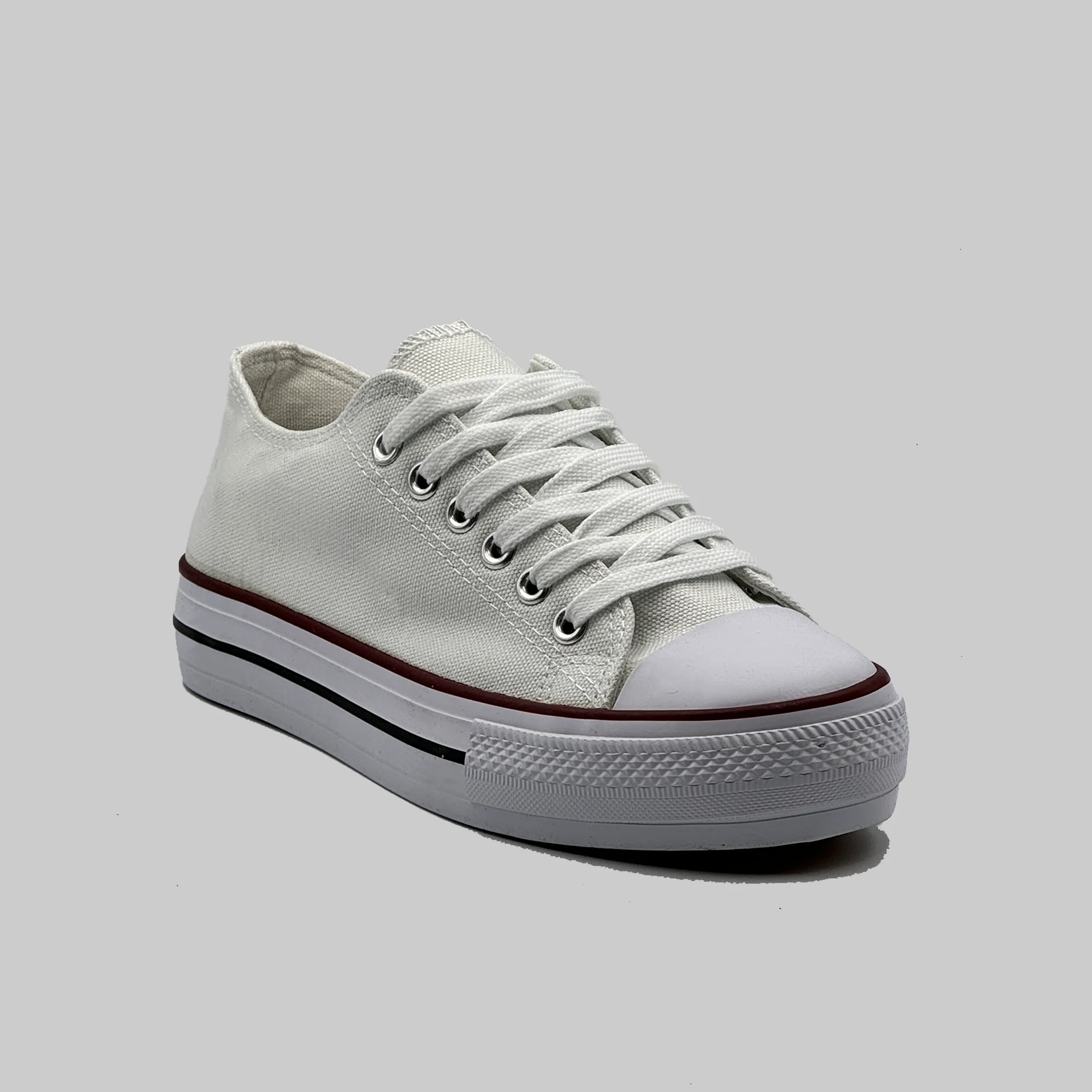 JZ Hermanos zapatillas clásica corte bajo de doble suela versátiles para mujer