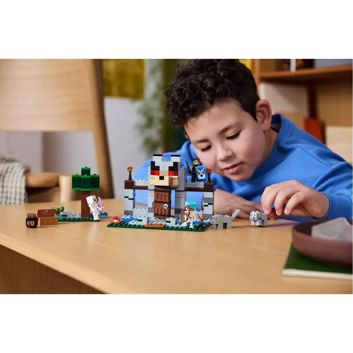 LEGO 21261 Minecraft: The Wolf Fortress Building Set, 312 pieces, includes a wolf tamer and skeletons for ages 8+, perfect for Minecraft fans to enjoy creative play and imaginative battles in the forest. #4