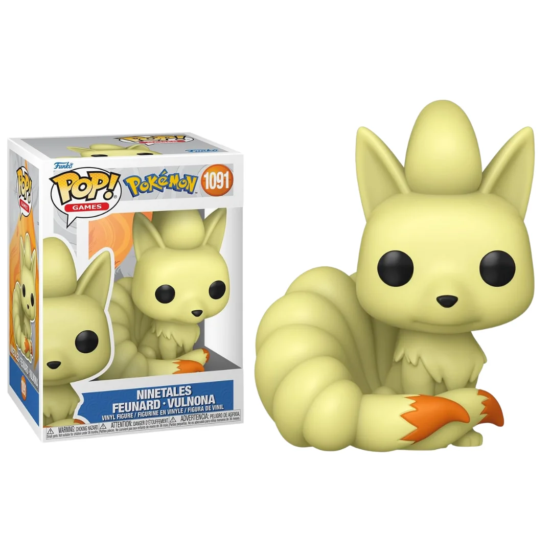 FUNKO POP! POKEMON - NINETALES, 86366, Nº 1091, TIENDA CON LICENCIA OFICIAL, ENVIO EN 24-48 HORAS EN PENÍNSULA, FIGURA, CABEZÓN, MUÑECO, JUGUETES, VIDEOJUEGO