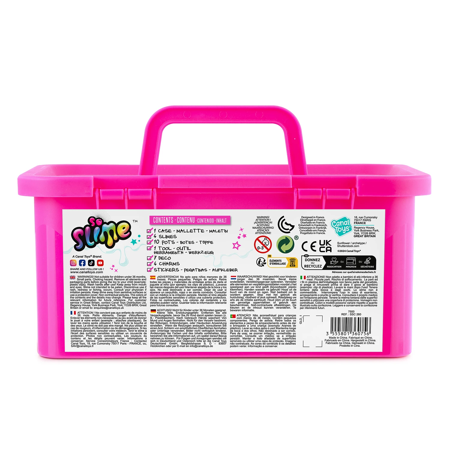 Unicorn briefcase - unicorn case - so slime - canal toys - ssc260