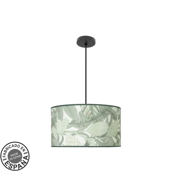 ABRILA Colgante Con Pantalla Modelo Moda Hojas Verdes