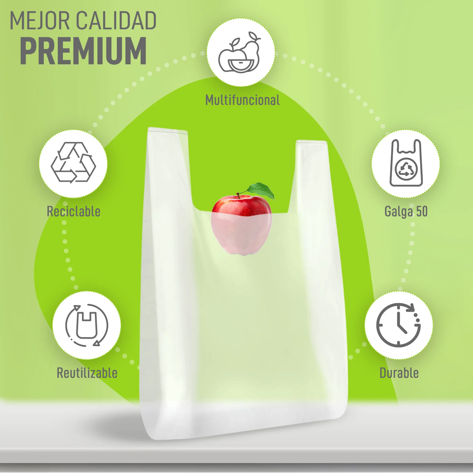 Marcprint 200 plastic bags - plastic bags - plastic bags with handles - plastic bags - plastic bags polyethylene handles