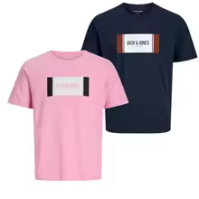 Pack 2 Camisetas Jack & Jones Algodón 👕