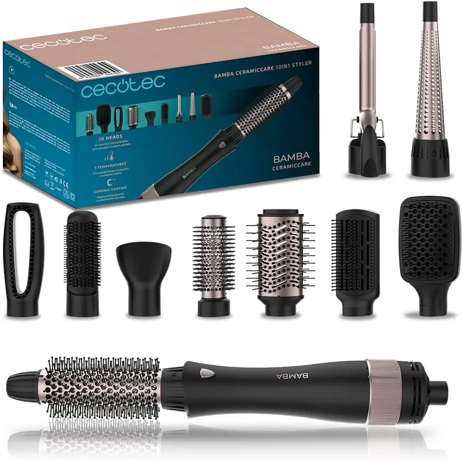 Cepillos Alisadores Cecotec Bamba Ceramiccare 10In1 Styler