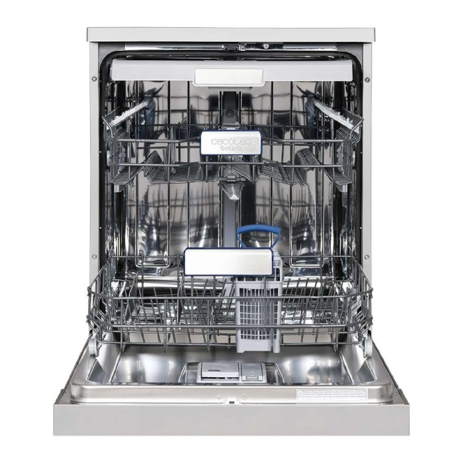 Cecotec bolero aguazero 6800 inox a dishwasher, 14 place settings, class a, inverter plus duo motor, 8 versatile programs
