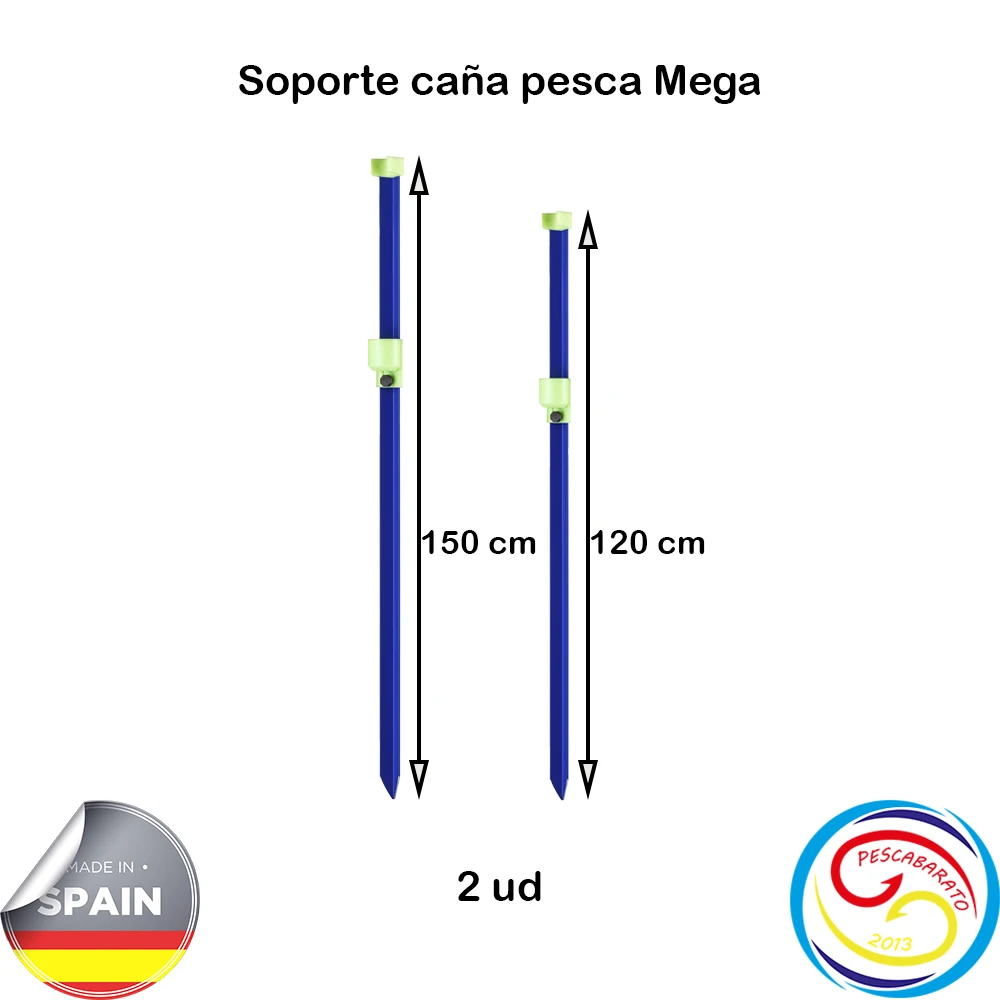 Pescabarato 2013 Soporte Surfcasting – Horquilla y Vaso Fosforescente
