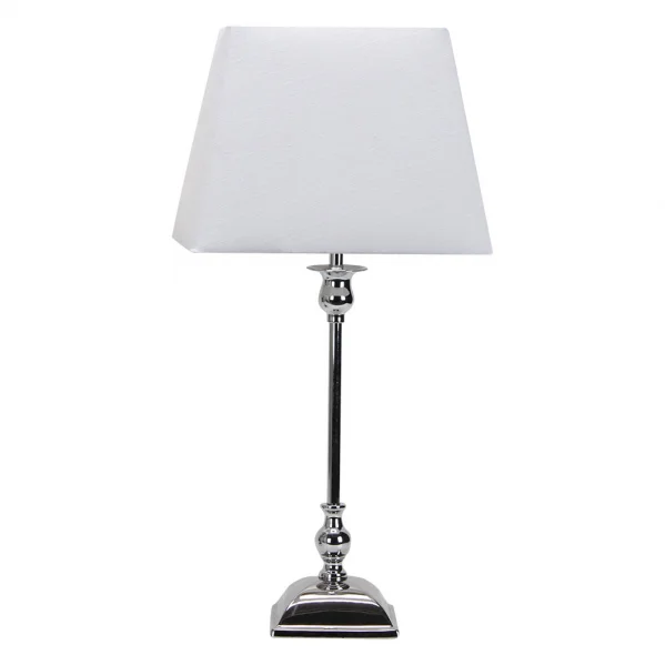 FABRILAMP Sobremesa Percasol E27 Cromo Blanco