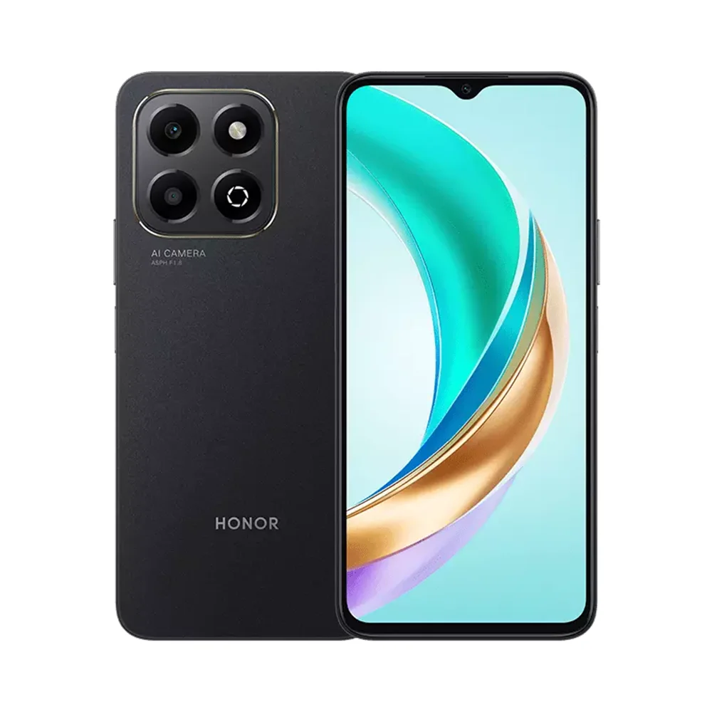 Honor x6b 4gb+128gb mobile phone, midnight black / forest green, large capacity 5200 mah battery |   Super ram memory of 8(4+4) gb + 128 gb storage |   50 mp ultra-clear camera with ai