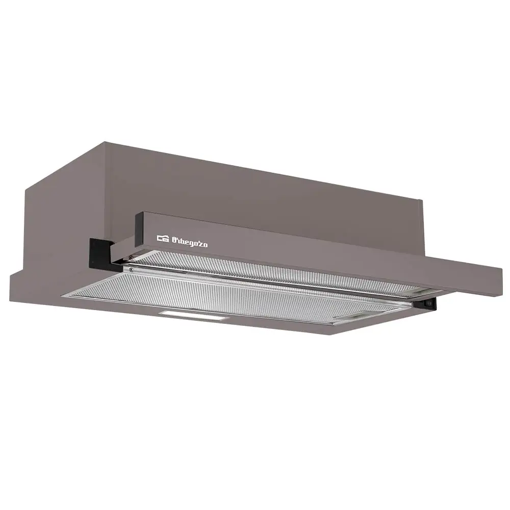 Orbegozo telescopic hood 60 cm tl 07160 ma, 2 power levels, 2 removable aluminum filters, extraction 332.1 m3/h, energy class b, 65 w