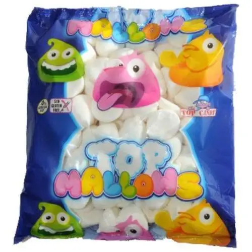 BOLAS NUBES BLANCAS AZUCARADAS BOLSA 1KG. TOP CANDY SIN ALÉRGENOS