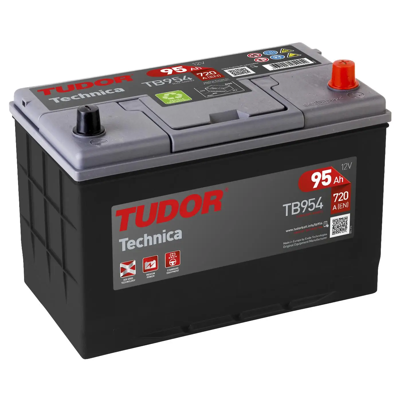 Batería Tudor TB954 95.0 G7 para Vehículos - Alta Calidad