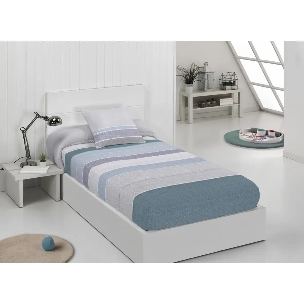 Edredón Ajustable Coral 240 g – JVR – Ideal para Cama Nido, Litera o Bañera, Ajuste Perfecto con Gomas y Diseño Versátil