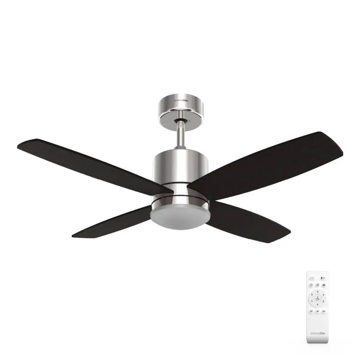Ventilador de Techo Silencioso con Luz Led Inox 132cm | UNIVERSALBLUE