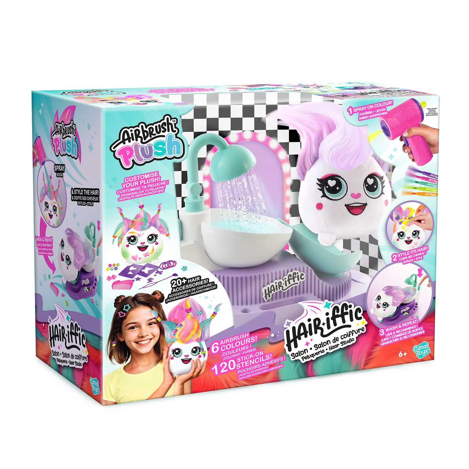 Salón de Peluquería Pelomenal - Airbrush Plush - CanalToys - AIR044