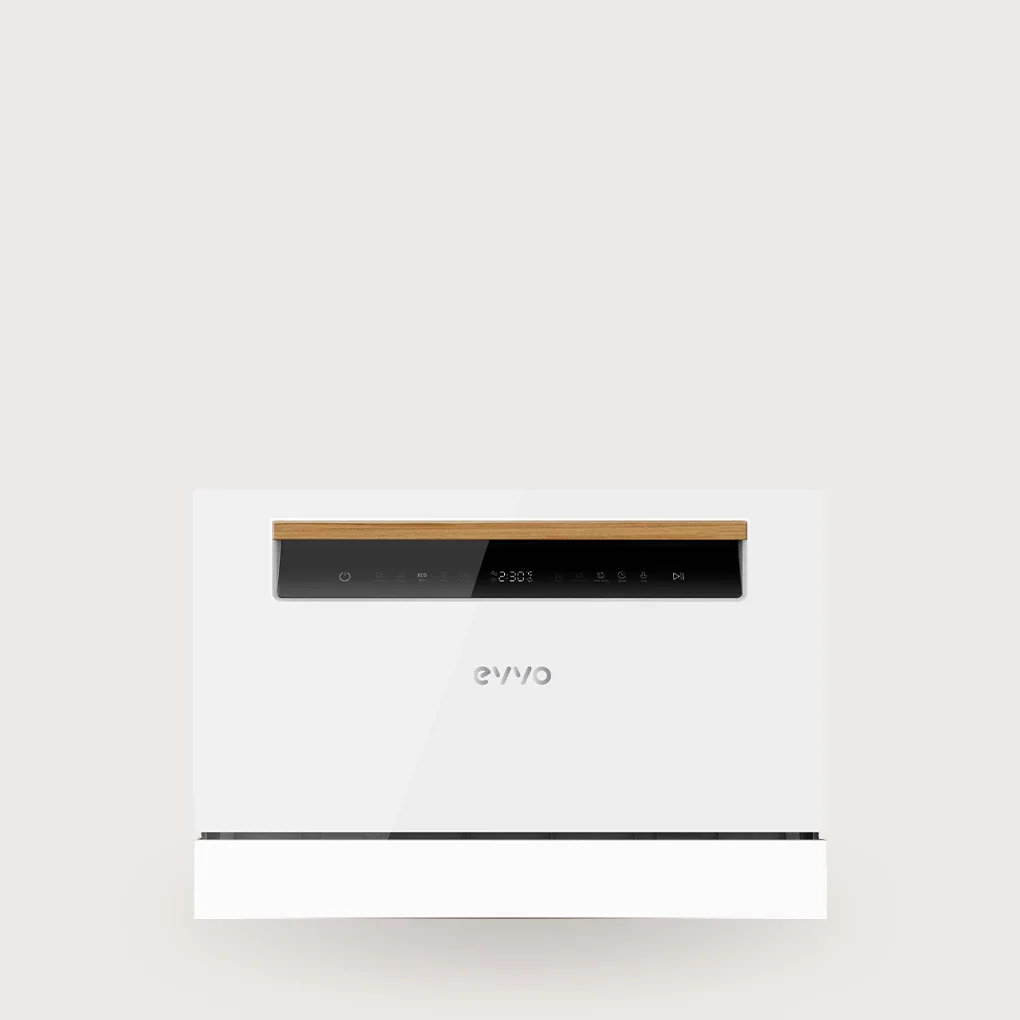 Evvo Blanco Lavavajillas De Sobremesa Mini D 55 Cm De Ancho, 6 Cubiertos, Compacto, 8 Programas - Imagen 3
