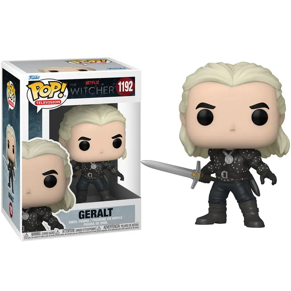 FUNKO POP! THE WITCHER – GERALT, 57814, Nº1192, TIENDA CON LICENCIA OFICIAL, ENVIO 24-48 HORAS PENÍNSULA, FIGURA, CABEZÓN, MUÑECO, JUGUETES, SERIE, NETFLIX, MAGIA