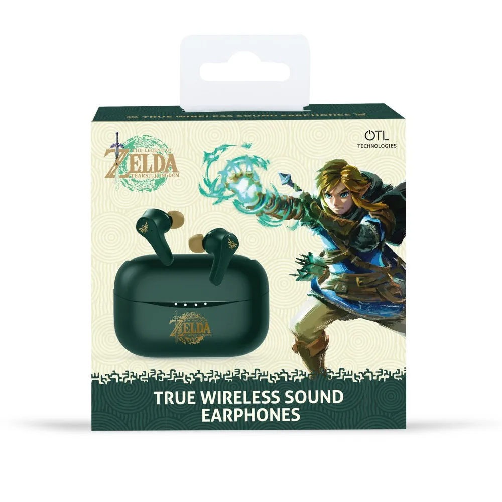 AURICULARES INALÁMBRICOS THE LEGEND OF ZELDA: TEARS OF THE KINGDOM TWS EARPODS COLOR VERDE OTL Technologies