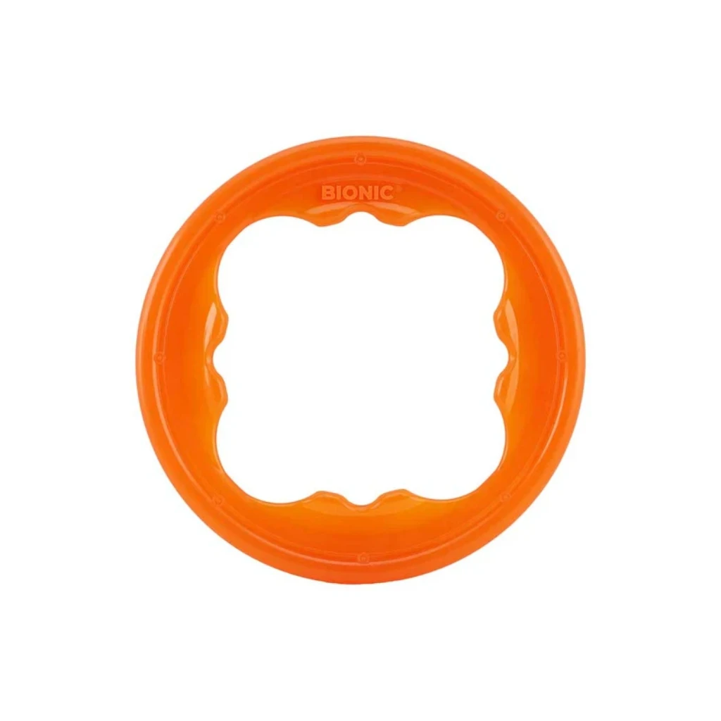 BIONIC Toss-N-Tug Turbo - Aro Ultrarresistente para Perros para Lanzar y Tirar para Perros