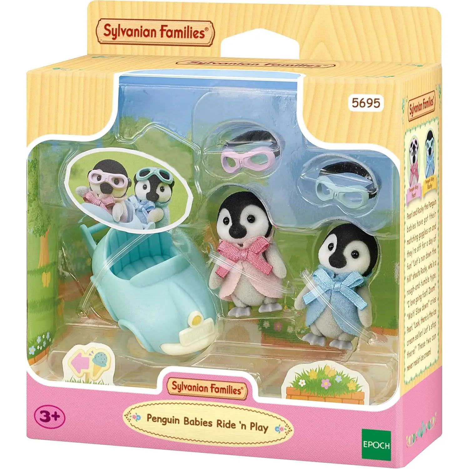 Bebés Pingüinos Sylvanian Families 05695 - Set de Juego de Muñecas y Accesorios