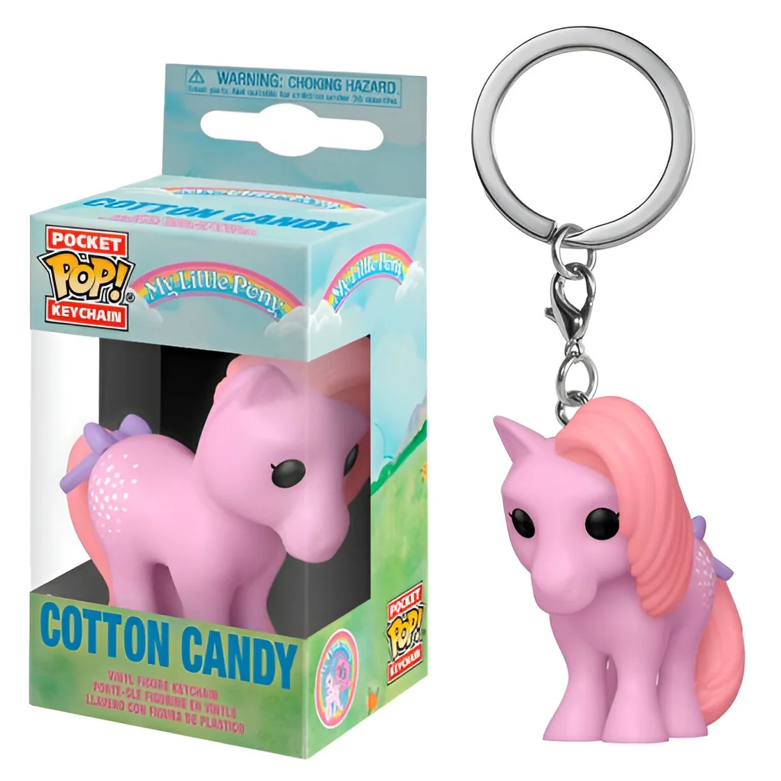 FUNKO POCKET POP! KEYCHAIN (LLAVERO) MY LITTLE PONY - COTTON CANDY, 54309, TIENDA CON LICENCIA OFICIAL