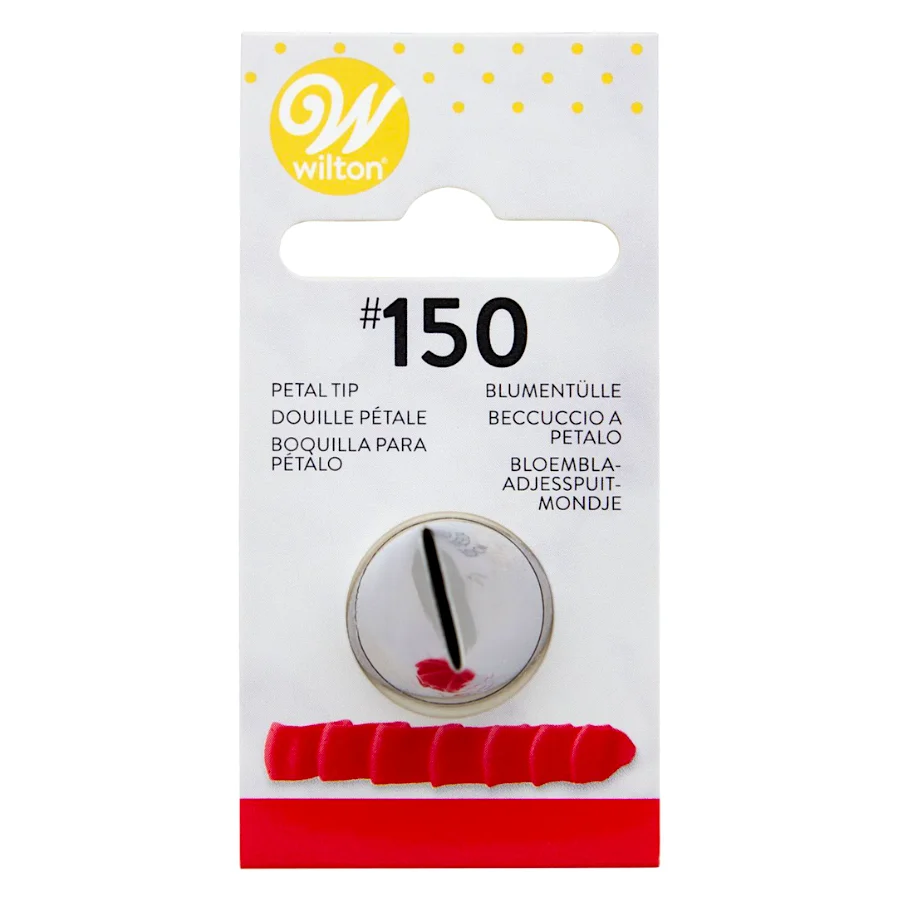 Glotomania Boquilla #150 Wilton - Pétalo (Clavel) para Decorar Tortas - Apta para Lavavajillas