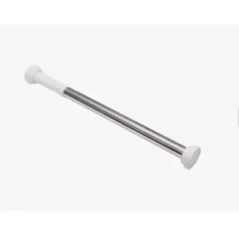 Barra Extensible Ajustable Blanco Para Cortina Ducha, Armario y Cocina Material Acero -Garantía 2 años -Fácil de Instalar, Multifunción y Duradera -Resistente, Antioxidante y Adaptable a Múltiples