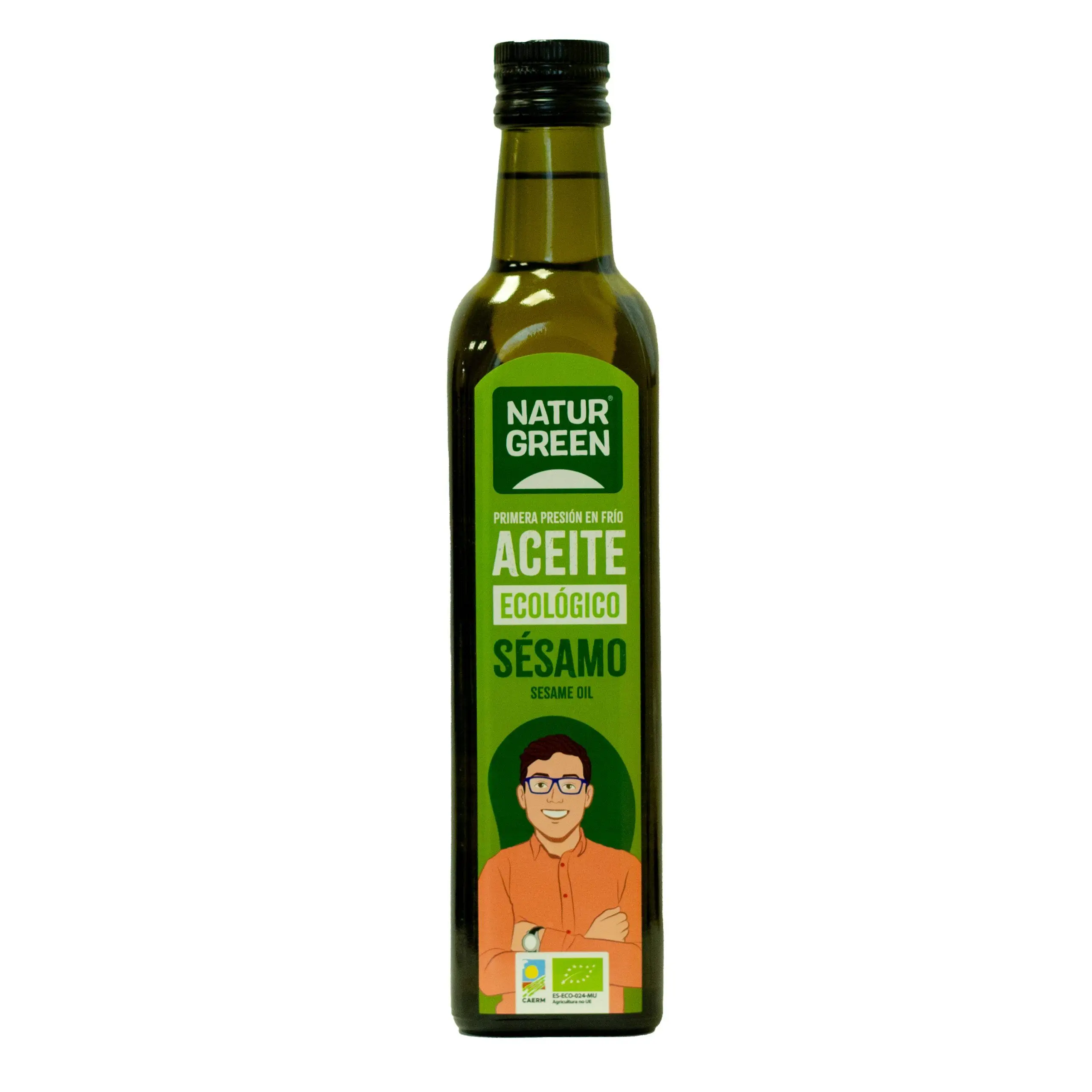 Aceite de Sésamo Bio  500ml  100% natural  Rico en ácidos grasos esenciales  Antioxidantes  NATURGREEN
