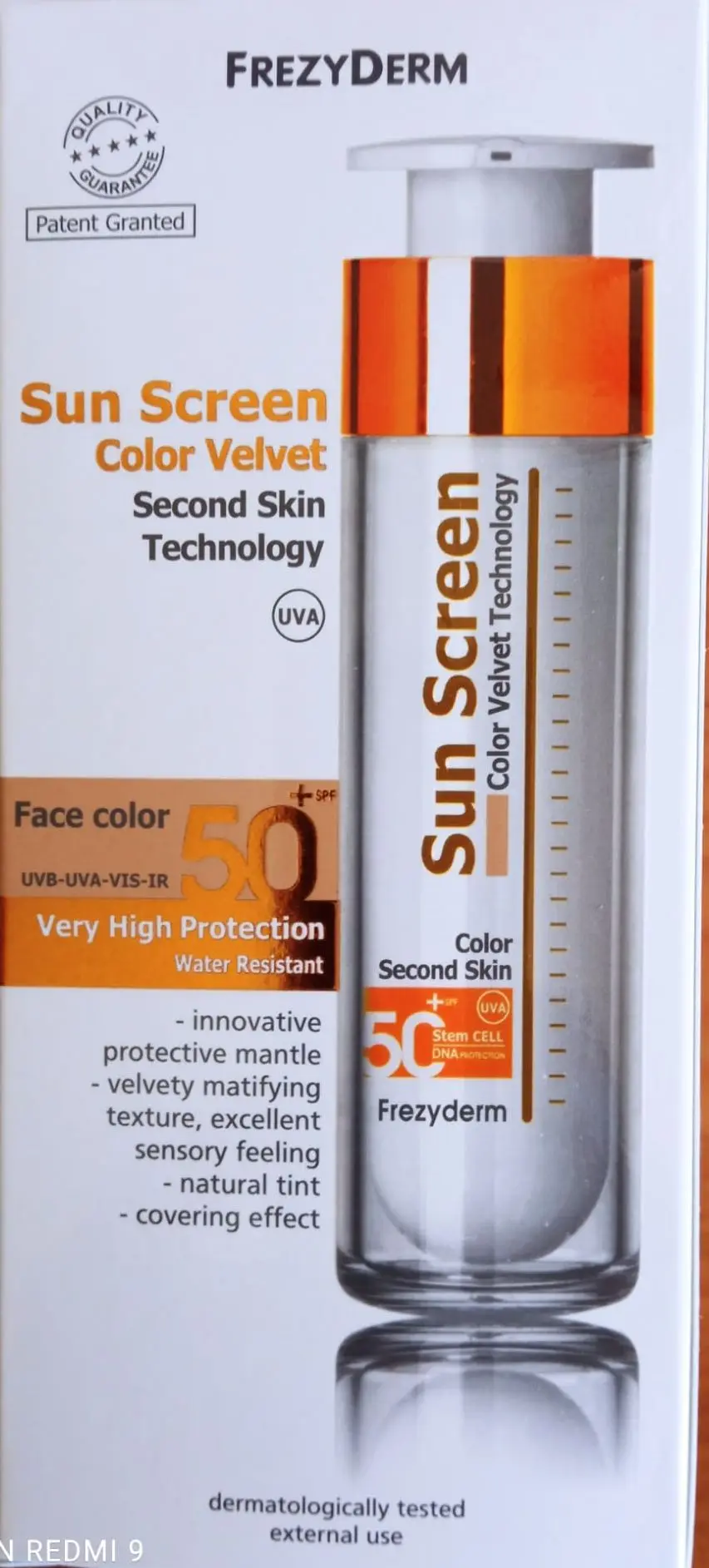 Exeltis.. Frezyderm velvet color sun cream spf 50+ 50ml - high quality sun protection with color, innovative formula and second skin technology - ideal for all skin types #2