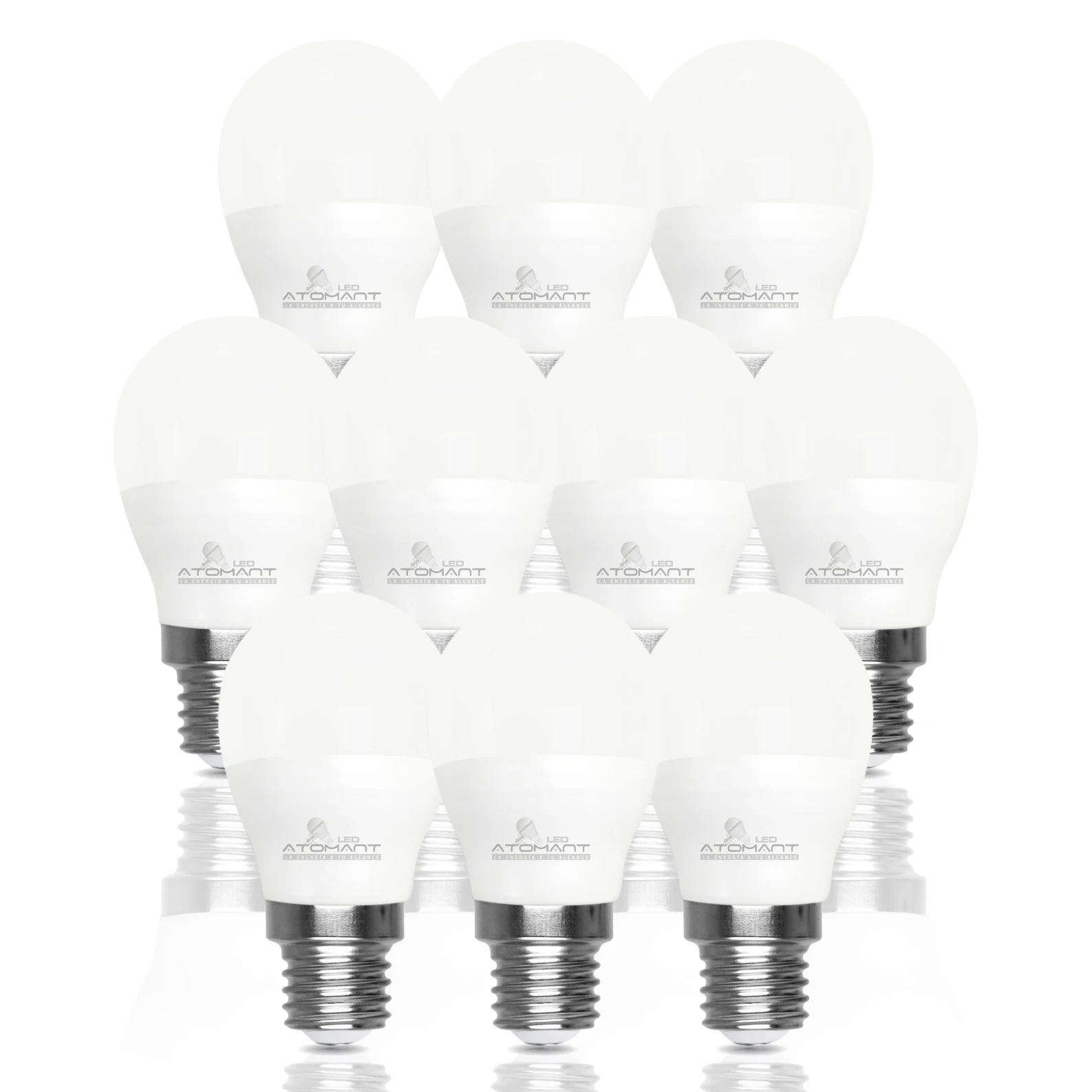 LED ATOMANT Lampadina LED E27 G45 9W, 950 lumen, attacco spesso, equivalente ai tradizionali 95W, luce efficiente e di alta qualità, ideale per casa, ufficio, corridoi, lampade, a risparmio