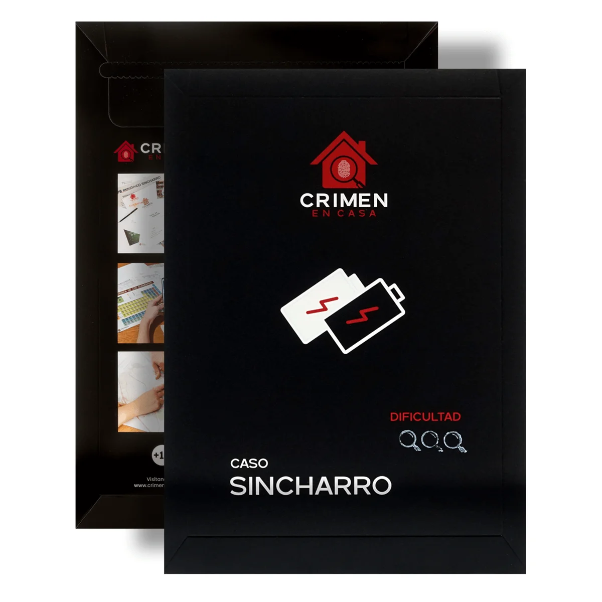 Crimen en Casa: Caso Sincharro, Juego de Misterio y investigación policial, Escape Room en Casa