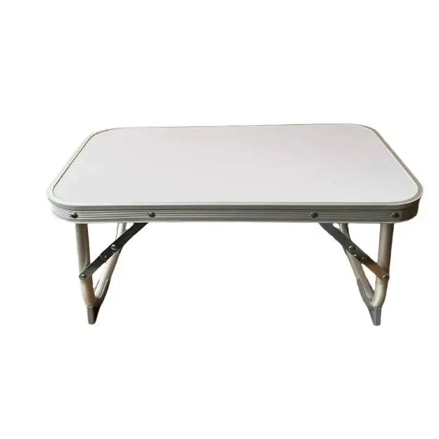 Maxia Market - Mesita Bandeja Plegable Mesa de Playa Camping Piscina Terraza Cama De Aluminio Portátil