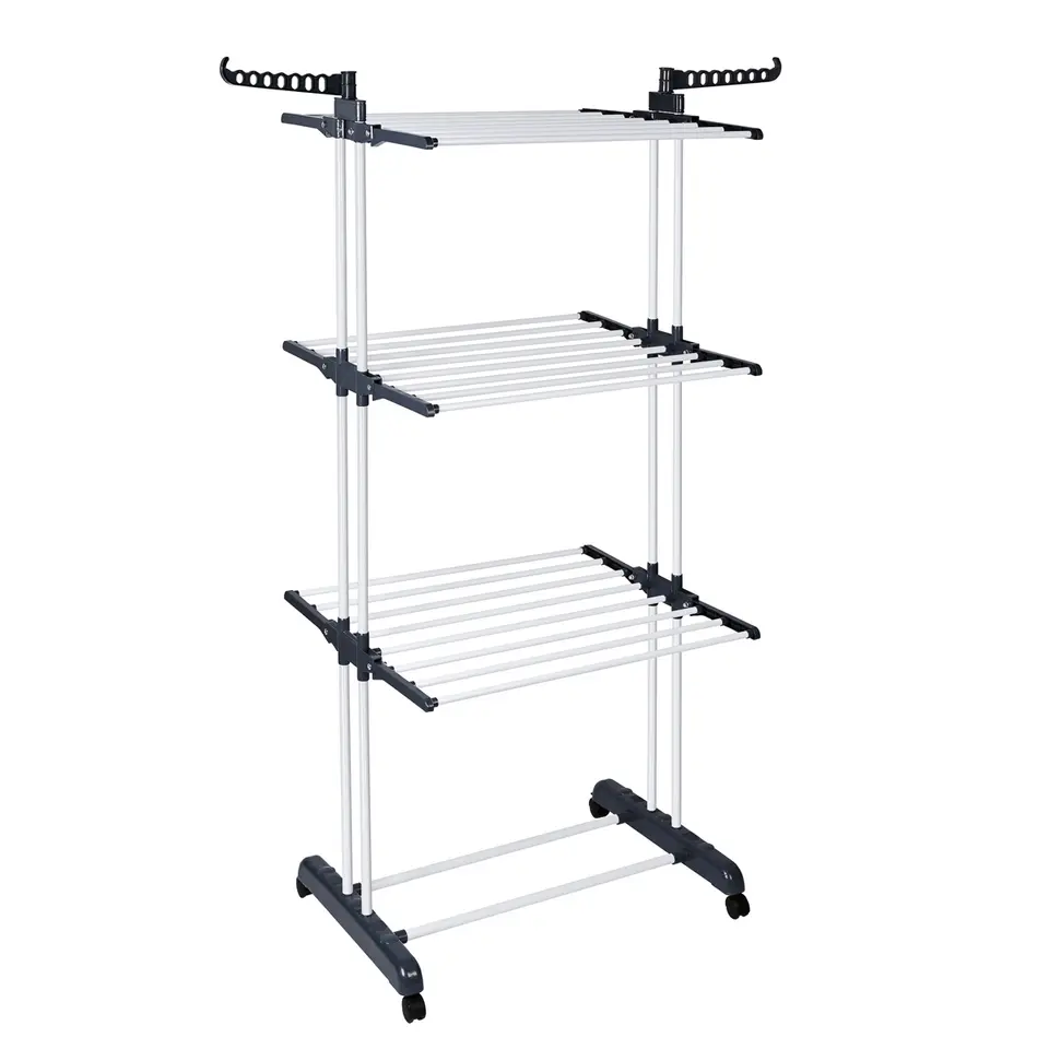 TENDEDOR VERTICAL PLEGABLE T-LOVENDO CON RUEDAS